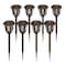 Flash Furniture Brown Tulip Design LED Solar Lights, PK 8 DN-SL114-8-BR-GG - alternate 9